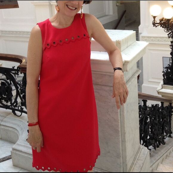 NWT. J. Crew Scalloped dress with grommets size 2 - Picture 4 of 8